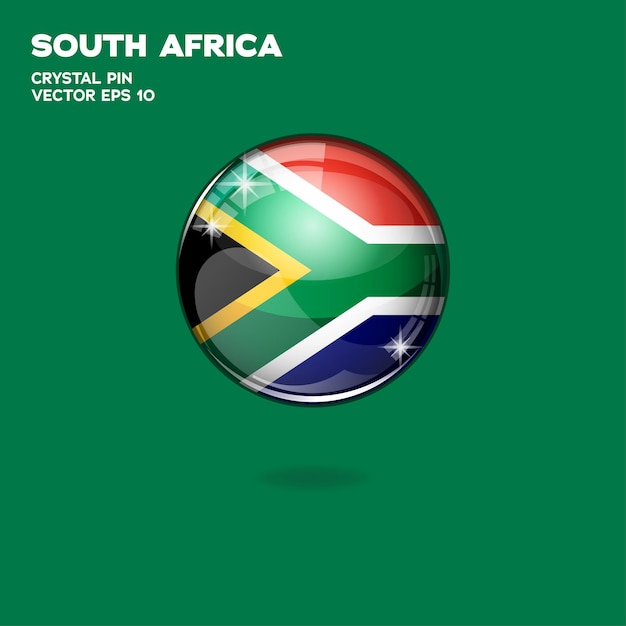 South Africa Flag 3D Buttons