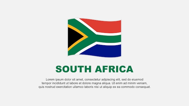 South Africa Flag Abstract Background Design Template South Africa Independence Day Banner Social Media Vector Illustration South Africa Background