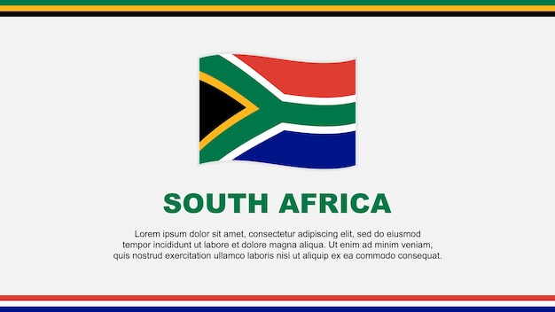 South Africa Flag Abstract Background Design Template South Africa Independence Day Banner Social Media Vector Illustration South Africa Design