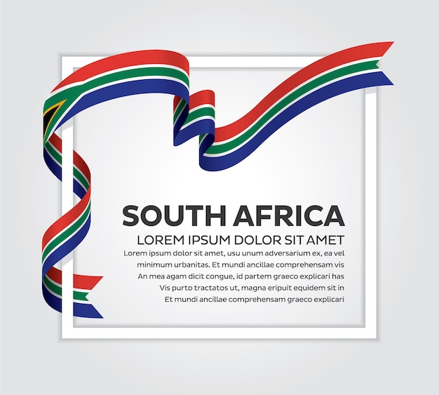 South Africa flag vector