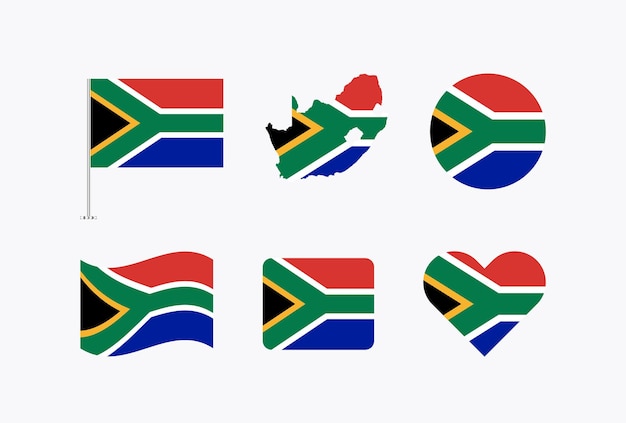 South Africa Flags Collection