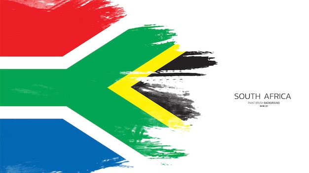 South Africa painted flag background