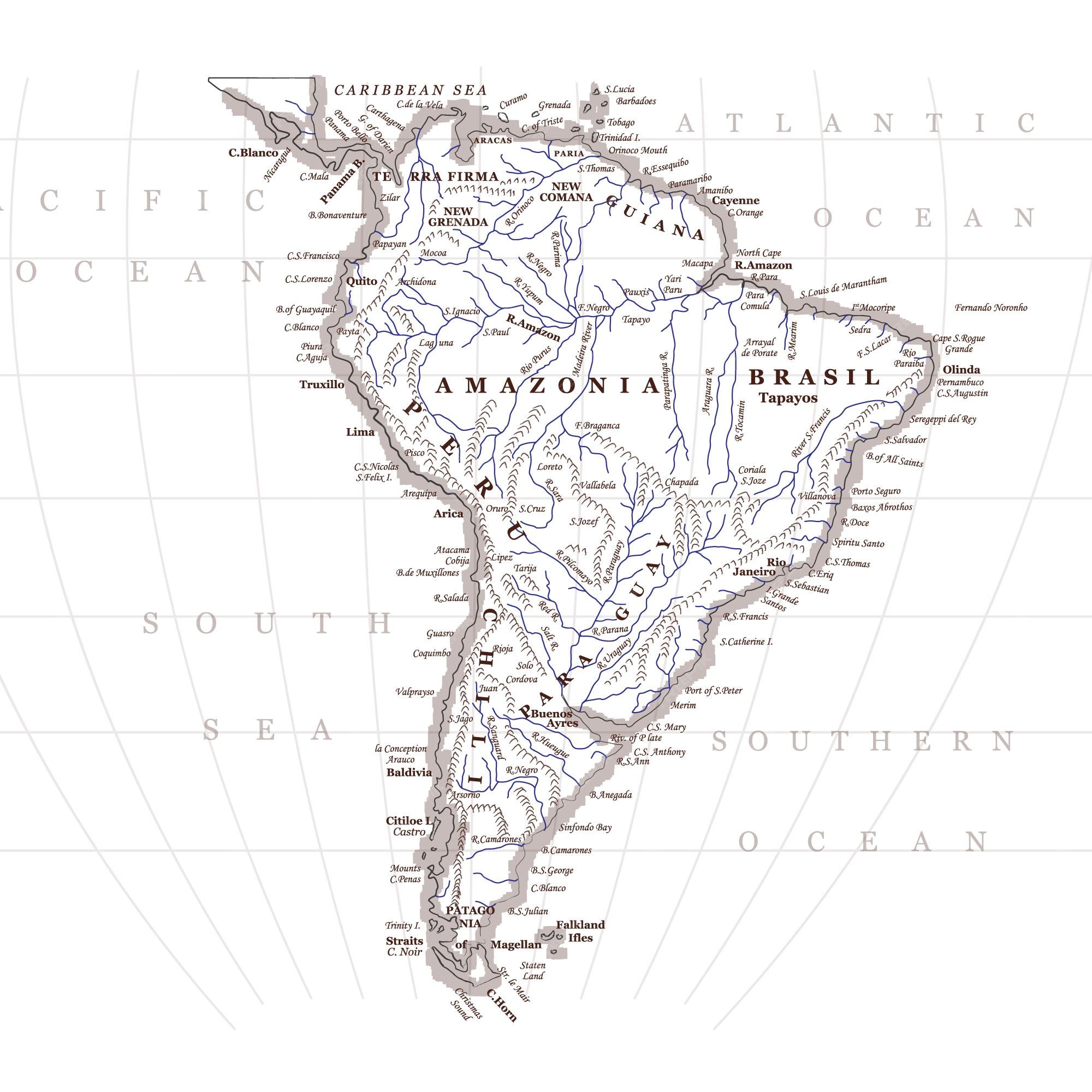 Modern South America Map Vector Design Svg Uidownload - vrogue.co