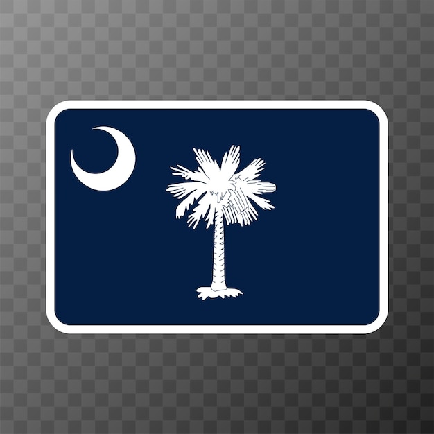 South carolina state flag vector illustration