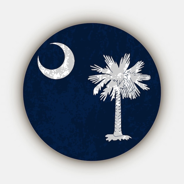 South Carolina state flag Vector illustration