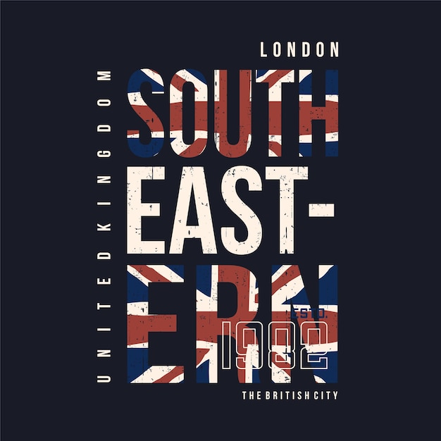 Vector south eastern united kingdom flag graphic symbol vector print