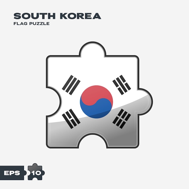 South korea flag puzzle