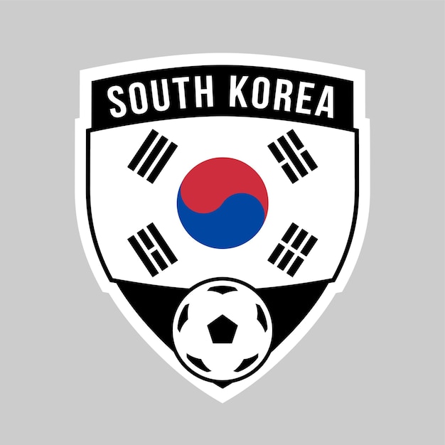 サッカー大会の韓国シールドチームバッジ