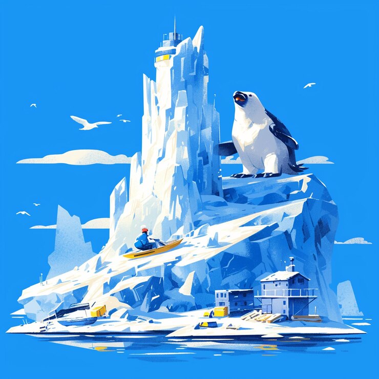 Vector a south orkney island man is glaciology studying