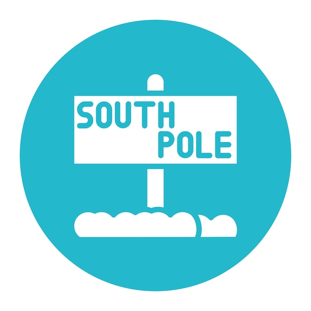 South Pole icon vector image Can be used for Rainforest