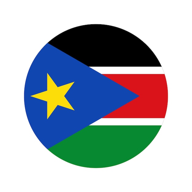 South sudan flag simple illustration for independence day or election