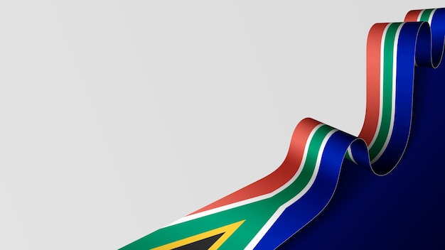 Vector southafrica ribbon flag background element of impact for the use you want to make of it