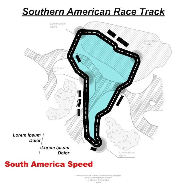 Southern American track road