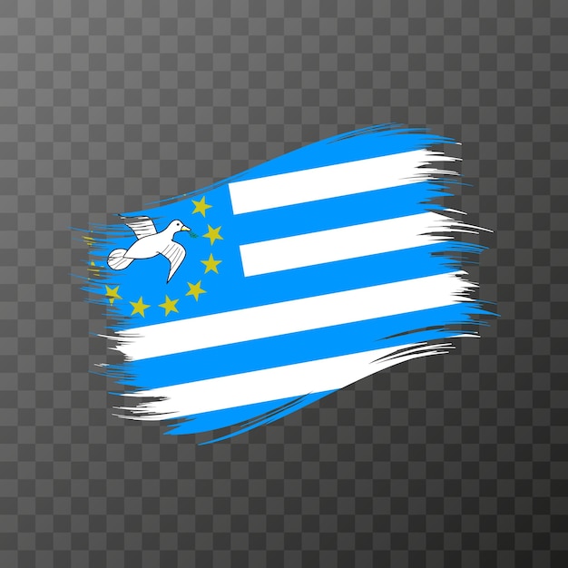 Southern Cameroons national flag Grunge brush stroke Vector illustration on transparent background