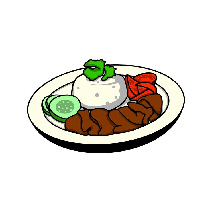 Vector soy sauce fried chicken vector