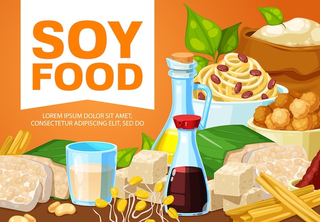 Soybean healthy meals and dishes soy legume