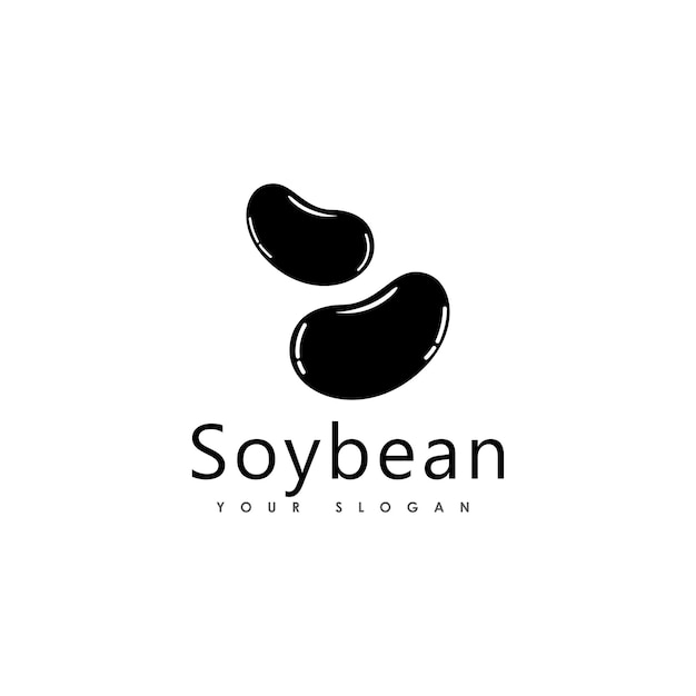 Soybean vector flat illustration. Organic legumes beans