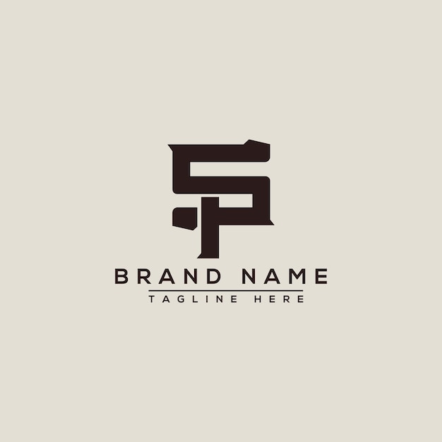 SP Logo Design Template Vector Graphic Branding Element.