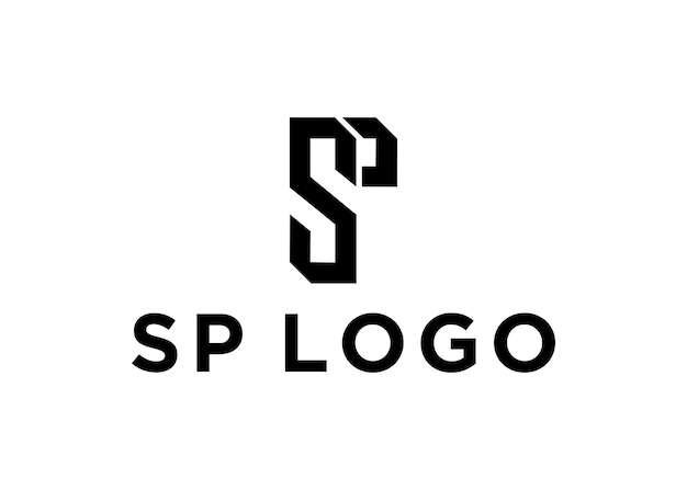 Vector sp logo design vector illustration