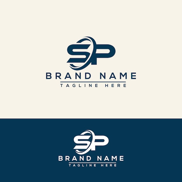 Vector sp logo ontwerpsjabloon vector grafische branding element.