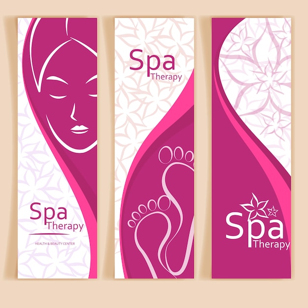 Vector spa banners