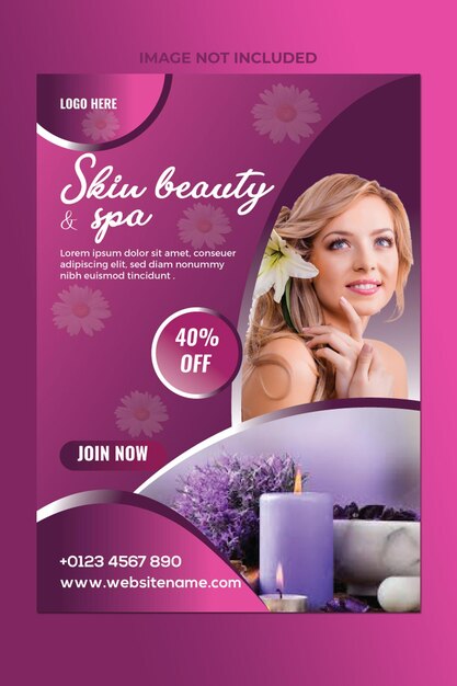 Vector spa beauty flyertemplate