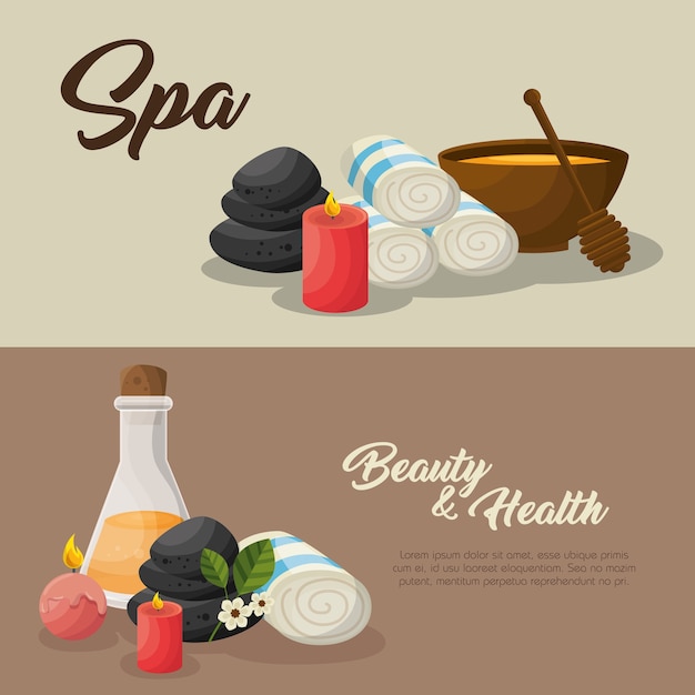 Poster di bellezza e salute spa