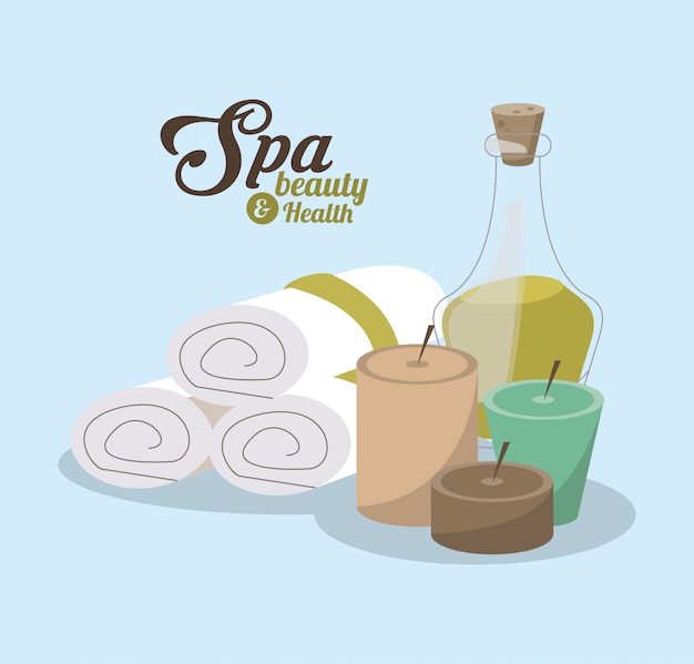 Vector spa beauty related icons