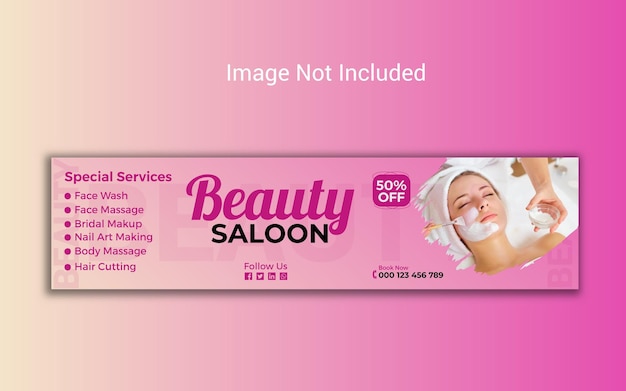 Spa and beauty salon linkdin social media template design