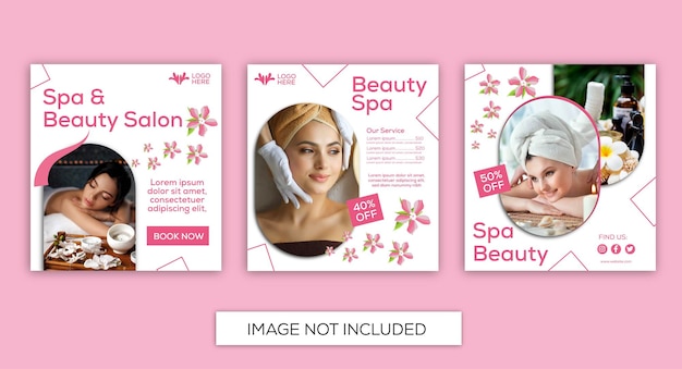 Spa and beauty salon post template