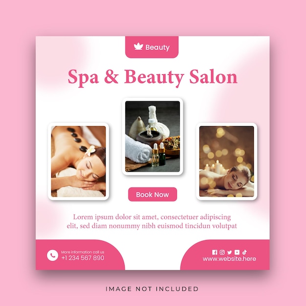 Spa and Beauty Salon Post Template