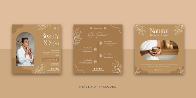 Spa and Beauty Social Media Post Template