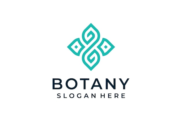 Spa botanie ecologie vector logo ontwerp