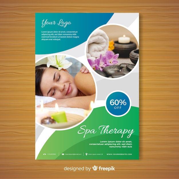 Modello di brochure spa