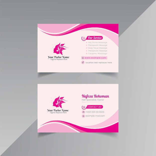 Spa business card