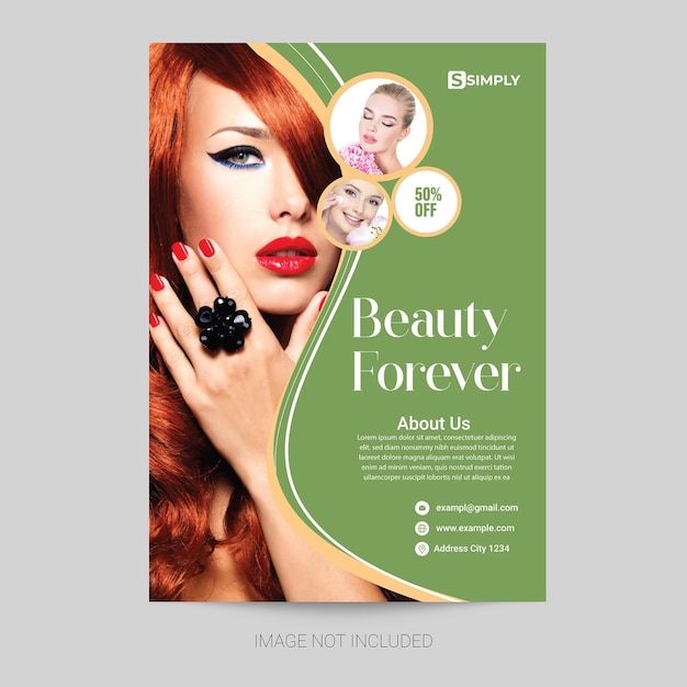 Vector spa center flyer