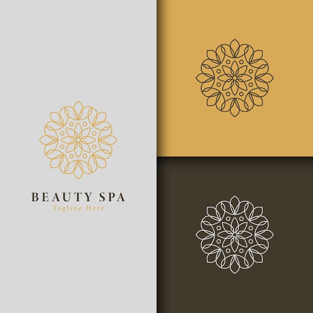 spa en beauty logo vector