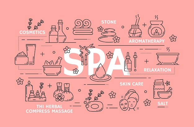 Spa en gezicht schoonheid huidverzorging en massage