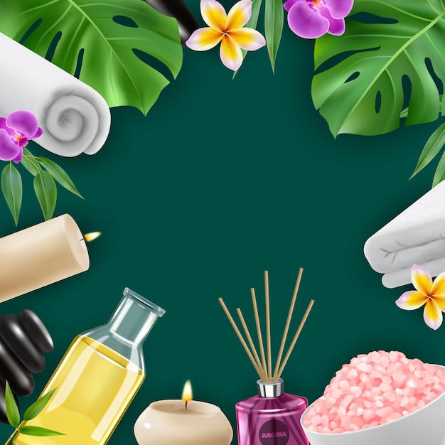 Spa en wellness realistisch frame