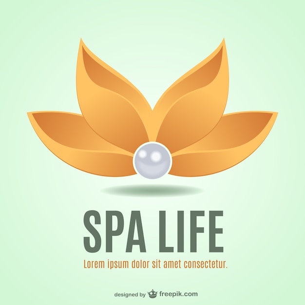 Spa fiore logo vettoriale