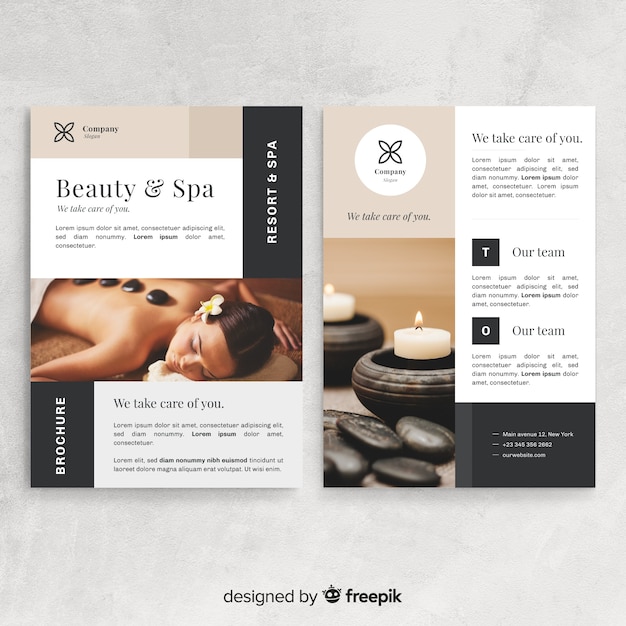 Spa flyer template