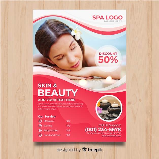 Spa flyer template