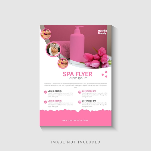 Vector spa flyer