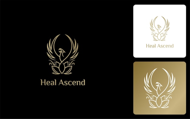 Spa luxe en moderne logo vector