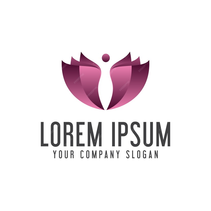 Premium Vector | Spa people logo design concept template