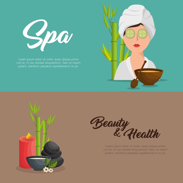 Spa schoonheid en gezondheid poster