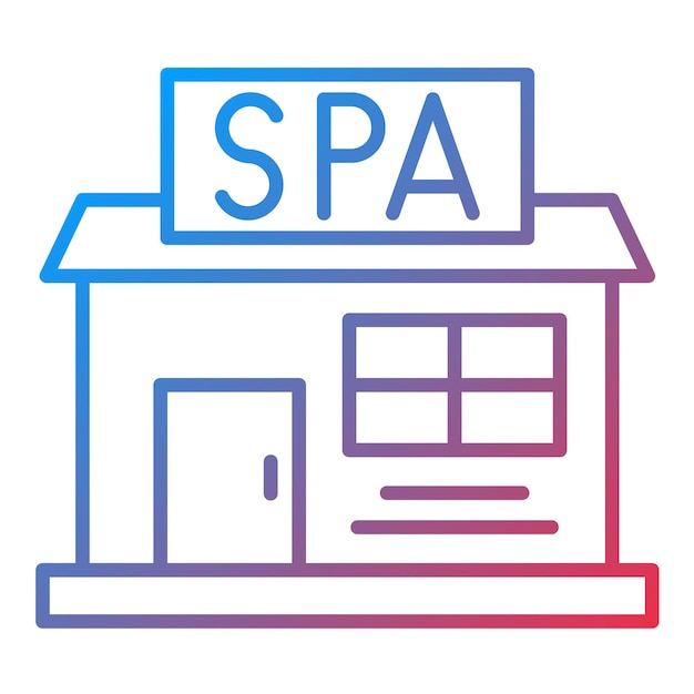 Векторное изображение иконки вывески spa может использоваться для spa