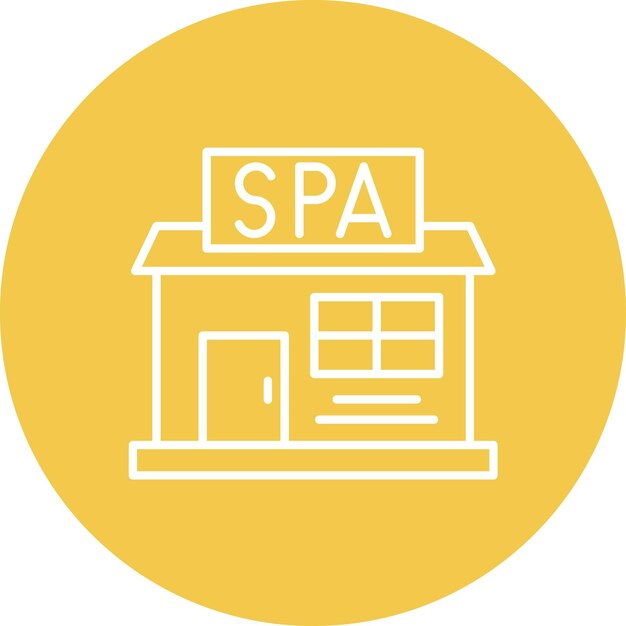 Вектор Векторное изображение иконки вывески spa может использоваться для spa