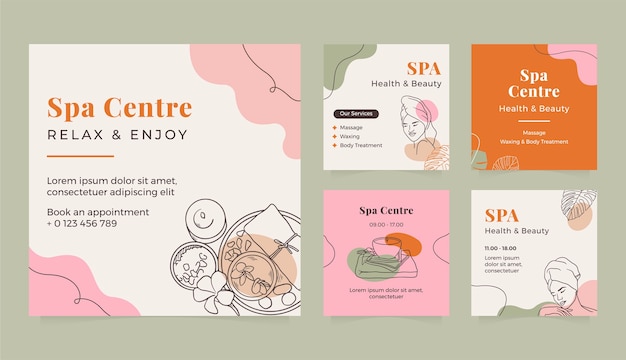 Vector spa template design