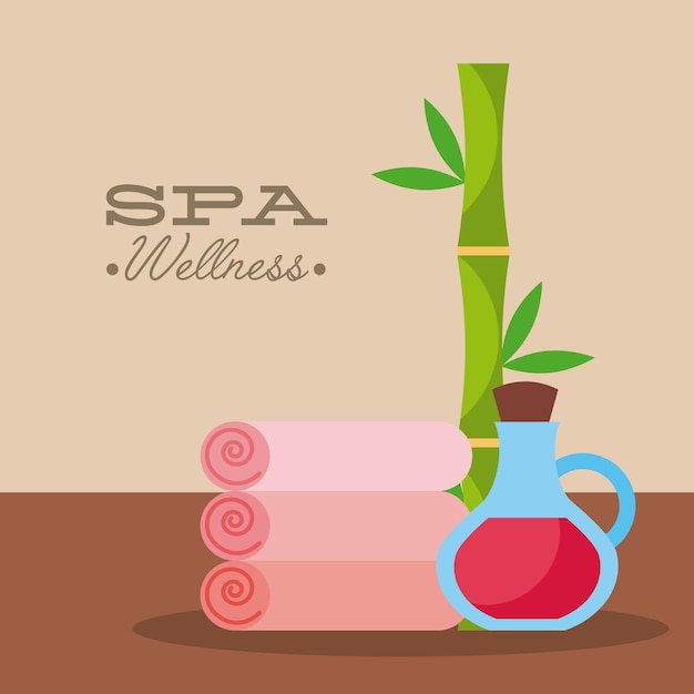 Spa utensils illustration